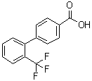 2'-(三氟甲基)[1,1'-联苯]-4-羧酸分子结构 (CAS 198205-79-7)