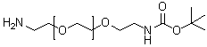structure of CAS# 198227-38-2, alpha-(2-氨基乙基)-omega-[2-[[叔丁氧羰基]氨基]乙氧基]-聚氧乙烯