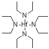 四(二乙基氨基)铪分子结构 (CAS 19824-55-6)