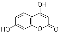 structure of CAS# 1983-81-9, 4,7-二羟基香豆素