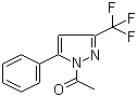 1-乙酰基-5-苯基-3-(三氟甲基)-1H-吡唑分子结构 (CAS 198348-94-6)