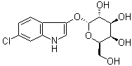 structure of CAS# 198402-61-8, 6-氯-1H-吲哚-3-基 alpha-D-吡喃半乳糖苷