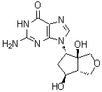 2-氨基-9-[(3aS,4S,6S,6aR)-六氢-3a,6-二羟基-1H-环戊二烯并[c]呋喃-4-基]-1,9-二氢-6H-嘌呤-6-酮分子结构 (CAS 1984788-96-6)