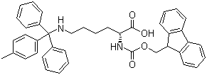 structure of CAS# 198544-94-4, N-Fmoc-N'-(4-methyltrityl)-D-lysine