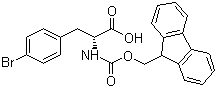 structure of CAS# 198545-76-5, Fmoc-D-4-溴苯丙氨酸
