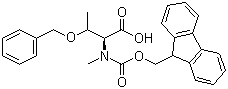 structure of CAS# 198561-81-8, Fmoc-N-methyl-O-benzyl-L-threonine