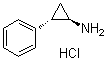 structure of CAS# 1986-47-6, trans-2-Phenylcyclopropylamine hydrochloride