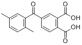 4-(2,5-二甲基苯甲酰)-1,2-苯二甲酸分子结构 (CAS 198625-32-0)