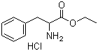 structure of CAS# 19881-53-9, DL-Phenylalanine ethyl ester hydrochloride