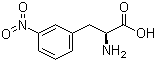 3-硝基-L-苯丙氨酸分子结构 (CAS 19883-74-0)