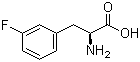 structure of CAS# 19883-77-3, 3-氟-L-苯丙氨酸