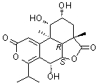 竹柏内酯 B分子结构 (CAS 19891-51-1)