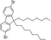 structure of CAS# 198964-46-4, 9,9-二辛基-2,7-二溴代芴