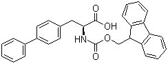 N-[(9H-芴-9-甲氧基)羰基]-L-4,4'-联苯丙氨酸分子结构 (CAS 199110-64-0)