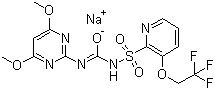 三氟啶磺隆钠分子结构 (CAS 199119-58-9)