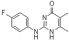 structure of CAS# 199463-17-7, 2-[(4-氟苯基)氨基]-5,6-二甲基-4(1H)-嘧啶酮