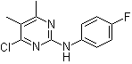 structure of CAS# 199463-20-2, 4-氯-2-(4-氟苯基氨基)-5,6-二甲基嘧啶