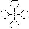 四环戊基锡分子结构 (CAS 19962-46-0)