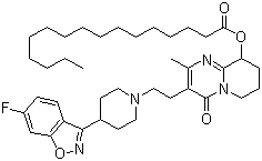 帕潘立酮棕榈酸酯分子结构 (CAS 199739-10-1)
