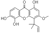 Isocudraniaxanthone B分子结构 (CAS 199851-52-0)