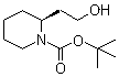 (S)-2-(2-羟基乙基)哌啶-1-甲酸叔丁酯分子结构 (CAS 199942-74-0)