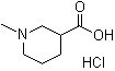 structure of CAS# 19999-64-5, N-甲基哌啶-3-羧酸盐酸盐