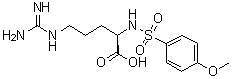 N2-[(4-甲氧基苯基)磺酰基]-D-精氨酸分子结构 (CAS 200188-25-6)
