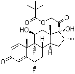 structure of CAS# 2002-29-1, Flumethasone 21-pivalate