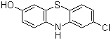 2-氯-7-羟基吩噻嗪分子结构 (CAS 2002-32-6)
