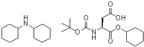 CAS 登录号：200283-00-7, N-[(1,1-二甲基乙氧基)羰基]-L-天冬氨酸 1-环己基酯与N-环己基环己胺的化合物
