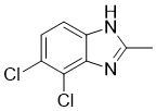 4,5-二氯-2-甲基-1H-苯并咪唑分子结构 (CAS 20039-29-6)