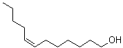 structure of CAS# 20056-92-2, 顺式-7-十二碳烯-1-醇