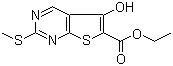 5-羟基-2-甲硫基噻吩并[2,3-d]嘧啶-6-甲酸乙酯分子结构 (CAS 200626-46-6)