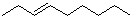 (E)-3-壬烯分子结构 (CAS 20063-92-7)