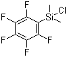 structure of CAS# 20082-71-7, 五氟苯基二甲基氯硅烷