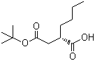 (R)-(+)-2-丁基丁二酸 4-叔丁酯分子结构 (CAS 200866-61-1)
