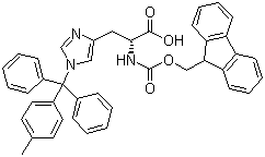 CAS # 200926-19-8, Fmoc-D-His(Mtt)-OH, N-(9-Fluorenylmethyloxycarbonyl)-N'-(4-methyltrityl)-D-histidine
