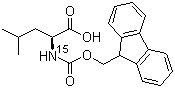 structure of CAS# 200937-57-1, Fmoc-[15N]亮氨酸