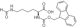 N2-[芴甲氧羰基]-N6-甲酰基-L-赖氨酸分子结构 (CAS 201004-23-1)