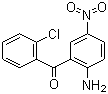 structure of CAS# 2011-66-7, 2-Amino-2'-chloro-5-nitro benzophenone