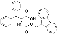 Fmoc-L-3,3-二苯基丙氨酸分子结构 (CAS 201484-50-6)