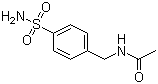 structure of CAS# 2015-14-7, N-[4-(氨基磺酰基)苄基]乙酰胺