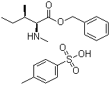 N-甲基-L-别异亮氨酸苄酯 4-甲苯磺酸盐分子结构 (CAS 201544-39-0)