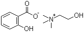 structure of CAS# 2016-36-6, 水杨酸胆碱