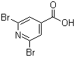 structure of CAS# 2016-99-1, 2,6-Dibromopyridine-4-carboxylic acid