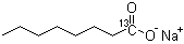 structure of CAS# 201612-61-5, Octanoic-1-<sup>13</sup>C acid sodium salt