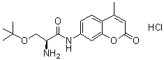 CAS 登录号：201855-41-6, (2S)-2-氨基-3-(1,1-二甲基乙氧基)-N-(4-甲基-2-氧代-2H-1-苯并吡喃-7-基)丙酰胺单盐酸盐
