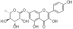 structure of CAS# 20196-89-8, 山柰酚-7-O-alpha-L-鼠李糖苷