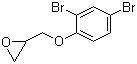 2,4-二溴苯基缩水甘油醚分子结构 (CAS 20217-01-0)