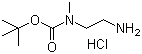 N-叔丁氧羰基-N-甲基乙二胺盐酸盐分子结构 (CAS 202207-78-1)